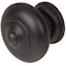 Gliderite Hardware 1-1/2 in. Oil Rubbed Bronze Mushroom Ring Cabinet Knob, 5PK 5561-ORB-5 - alternate 4